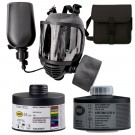 AVEC- BEREDSKAPS-GASSMASKE  SETT M/ DRIKKEFLASKE  -CBRN- Art:16031 thumbnail