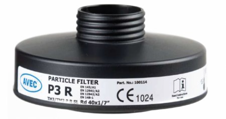 AVEC - CBRN Partikkelfilter P20- P3 R - 20 års holdbarhet 